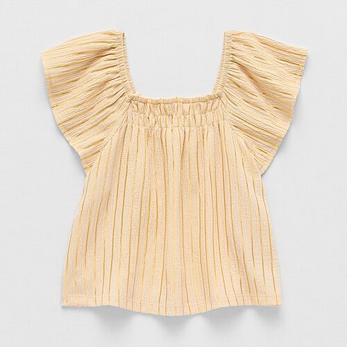 Thereabouts Little & Big Kid Girls Square Neck Short Sleeve Blouse, 2x-large (20.5) Plus, White
