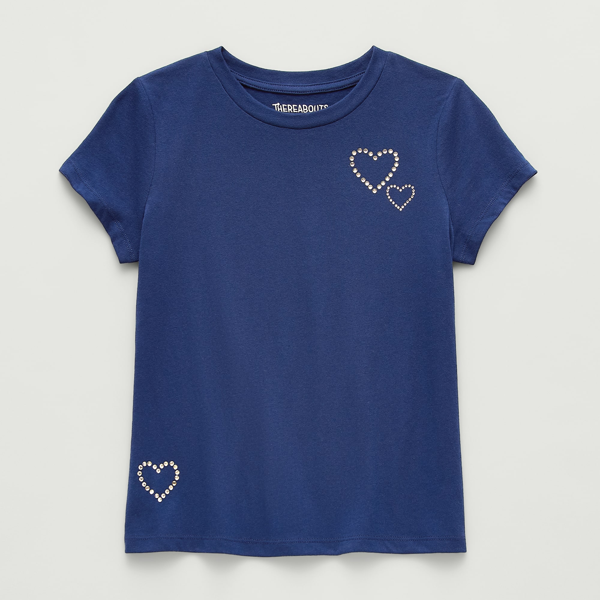 Thereabouts Little & Big Kid Girls Round Neck Short Sleeve T-Shirt