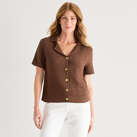Liz Claiborne Womens Short Sleeve Polo Sweater - JCPenney