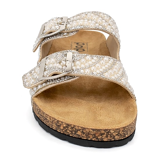 Pop Dhyana Womens Adjustable Strap Footbed Sandals