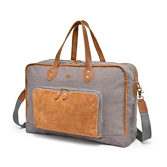 TSD Brand Valley Oak Convertible Weekender Duffel Bag