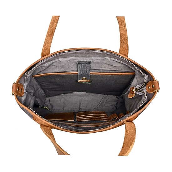 TSD Brand Valley Oak Convertible Travel Tote