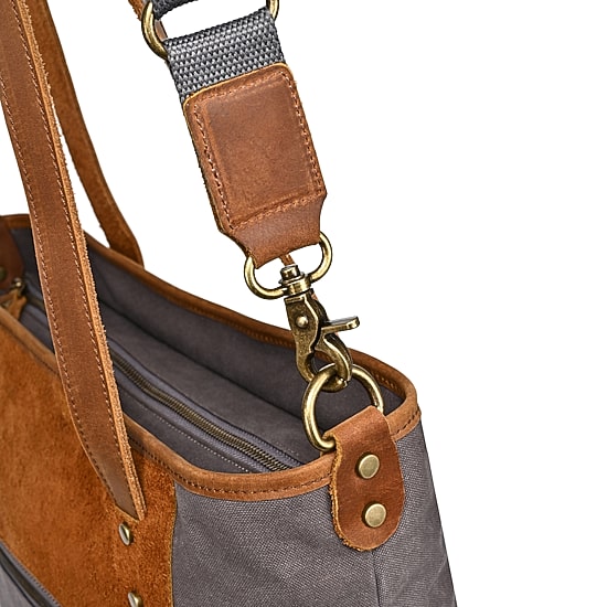 TSD Brand Valley Oak Convertible Travel Tote