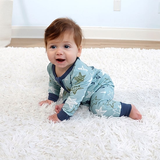 The Peanutshell Boys Scoop Neck Long Sleeve 2-pc. One Piece Pajama