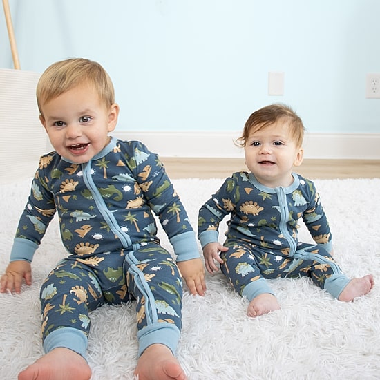 The Peanutshell Boys Scoop Neck Long Sleeve 2-pc. One Piece Pajama