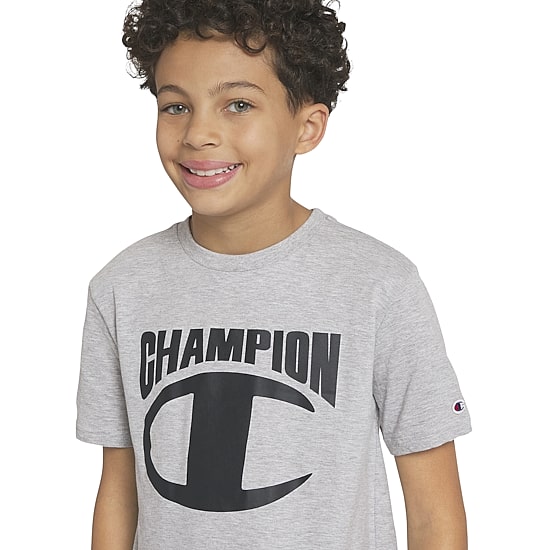 Champion Big Kid Boys Crew Neck Short Sleeve Regular Fit Graphic T-Shirt