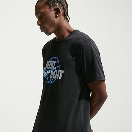 Nike Just Do It Mens Crew Neck Short Sleeve Classic Fit Graphic T-Shirt