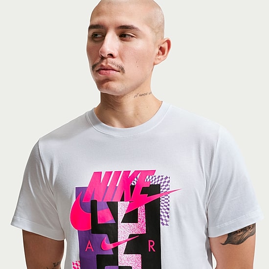 Nike Futura Mens Crew Neck Short Sleeve Classic Fit Graphic T-Shirt