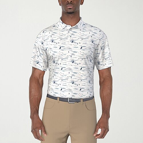 PGA TOUR No Mens Short Sleeve Polo Shirt, X-large, White