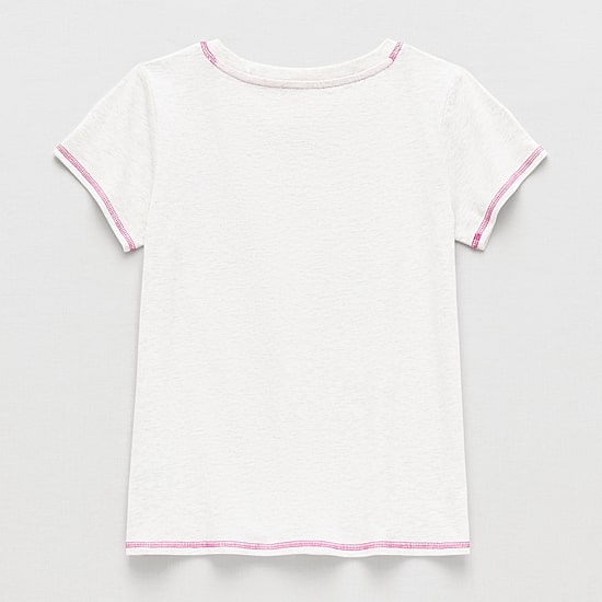 Little & Big Kid Girls Crew Neck Short Sleeve Regular Fit LEGO Graphic T-Shirt