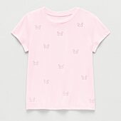 Thereabouts Little & Big Kid Girls Round Neck Short Sleeve T-Shirt