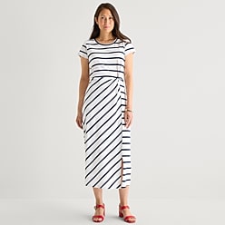 liz claiborne t shirt dress Liz Claiborne Womens Short Sleeve Midi T-Shirt Dress