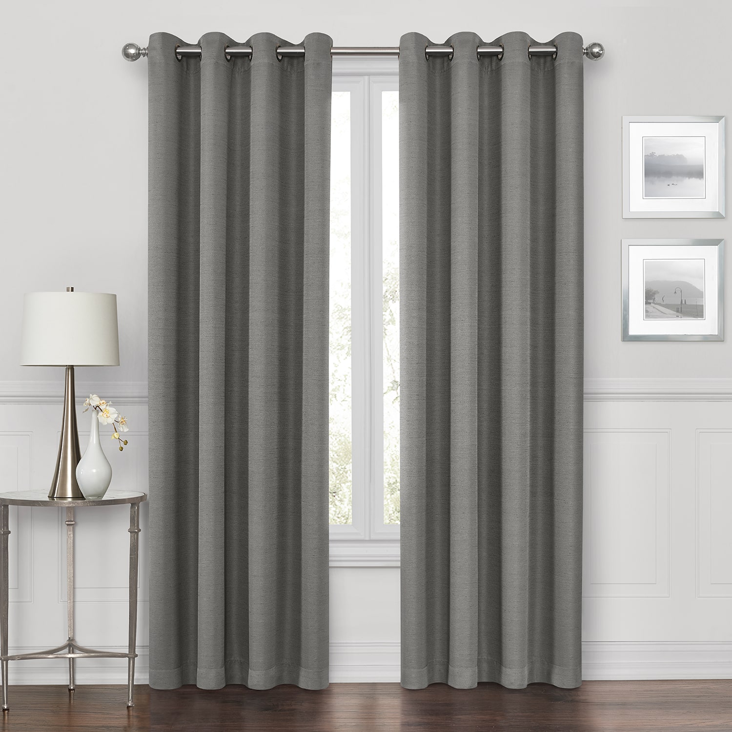 Max Blackout Prescott Grommet Top 100% Single Curtain Panel