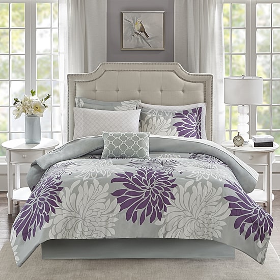 Madison Park Essentials Caldwell Floral Complete Bedding Set with Sheets