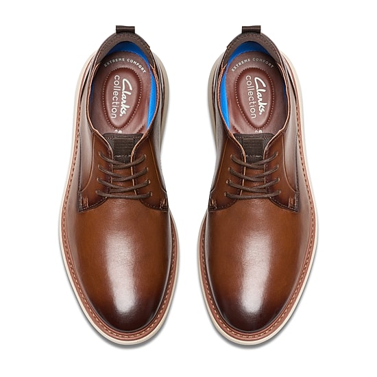 Clarks Brantin Plain Mens Round Closed Toe Oxford Shoes