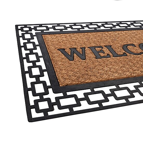 Achim Wrought Iron Welcome Coir 18"X30" Doormat