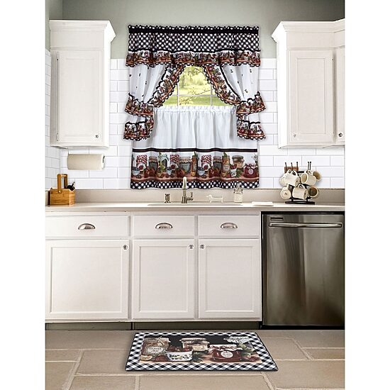 Achim Mason Jars Anit Fatigue 18"X30" Kitchen Mat