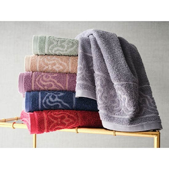 Broadhaven Elegant Scroll Bath Towel