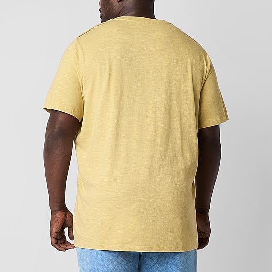 mutual weave Mens Easy-on + Easy-off Crew Neck Short Sleeve Big and Tall T-Shirt