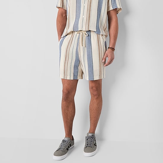 Arizona 6" Mens Textured Pull-On Short
