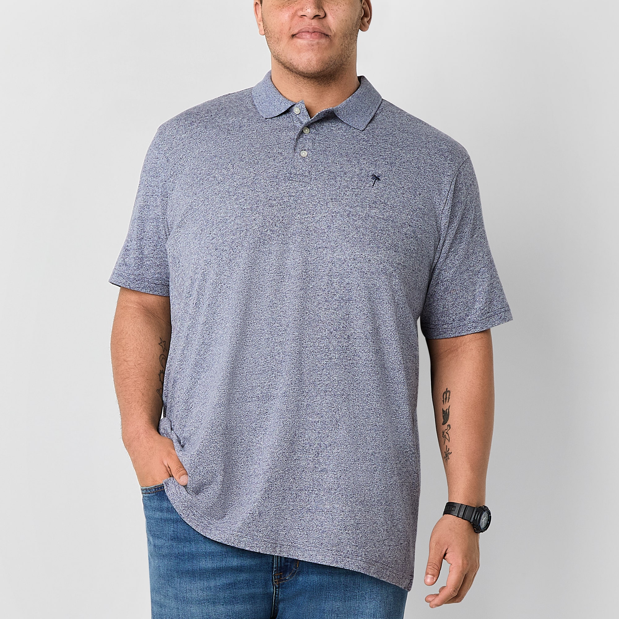 Arizona Big and Tall Mens Classic Fit Short Sleeve Polo Shirt
