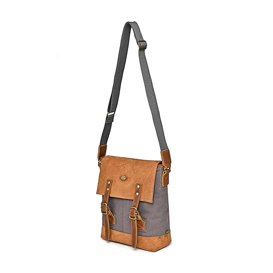 TSD Brand Valley Oak Crossbody Bag