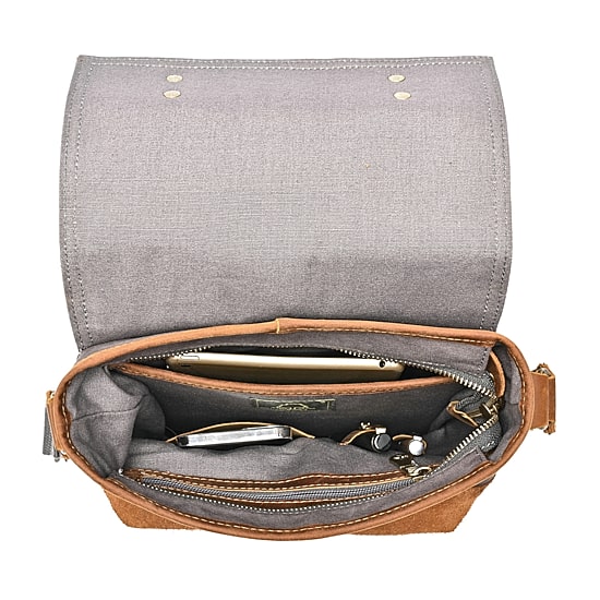 TSD Brand Valley Oak Crossbody Bag