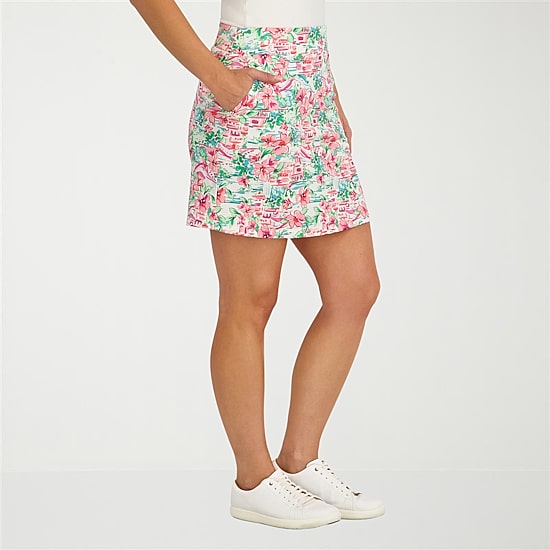 Stella Parker Womens Toile Knit Skirt Swimsuit Cover-Up