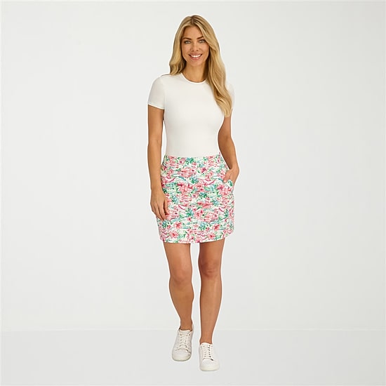 Stella Parker Womens Toile Knit Skirt Swimsuit Cover-Up