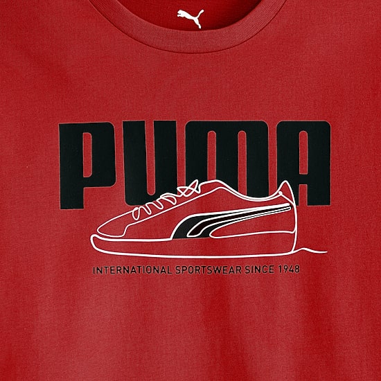 PUMA Big Kid Boys Crew Neck Short Sleeve Regular Fit Graphic T-Shirt