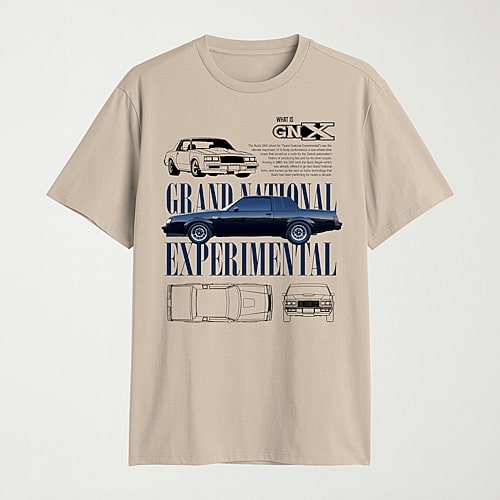 Novelty Grand National Mens Crew Neck Short Sleeve Regular Fit Graphic T-Shirt, X-large, Beige