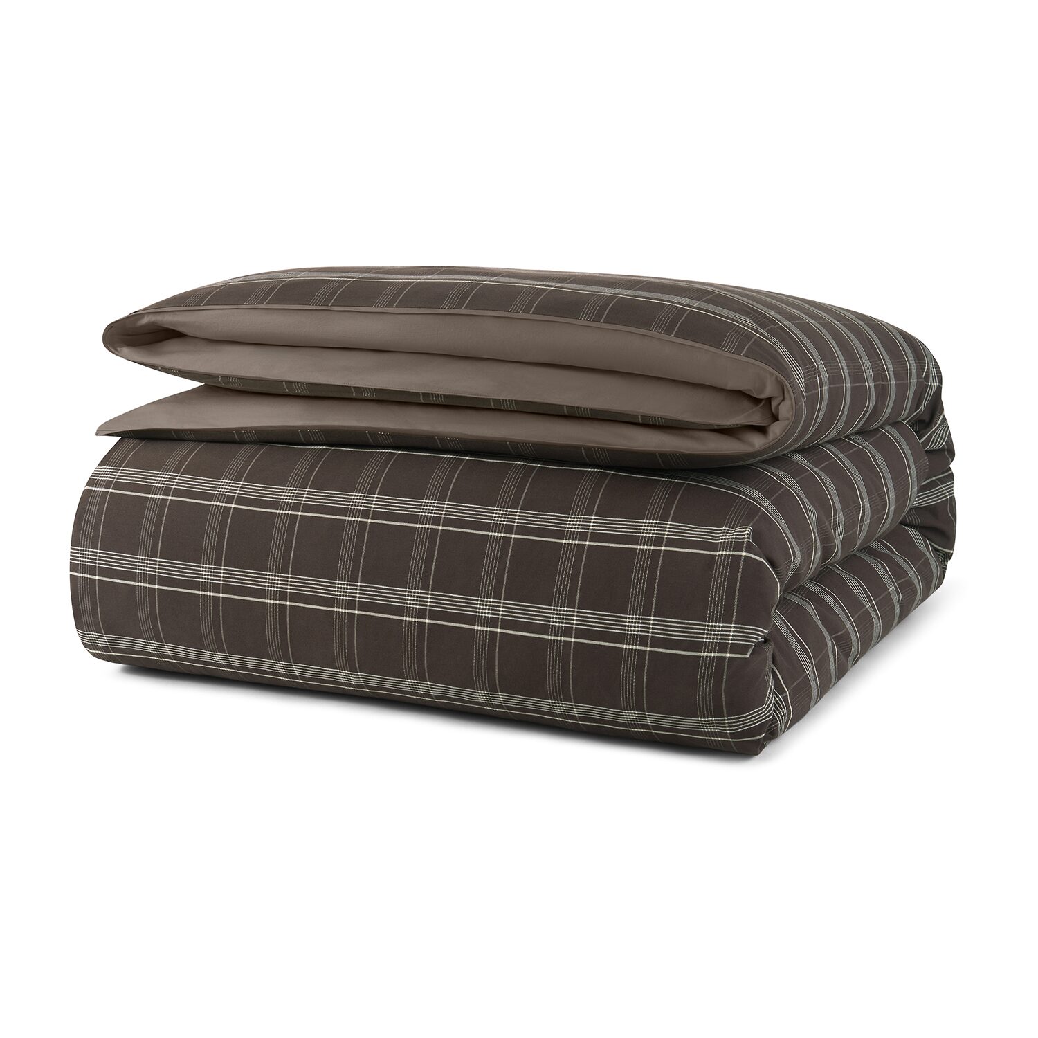 W by Wamsutta Check Plaid 3-pc. Reversible Duvet Cover Set