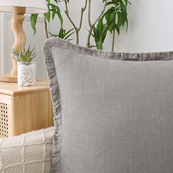 Linen Blend 20x20 Square Throw Pillow