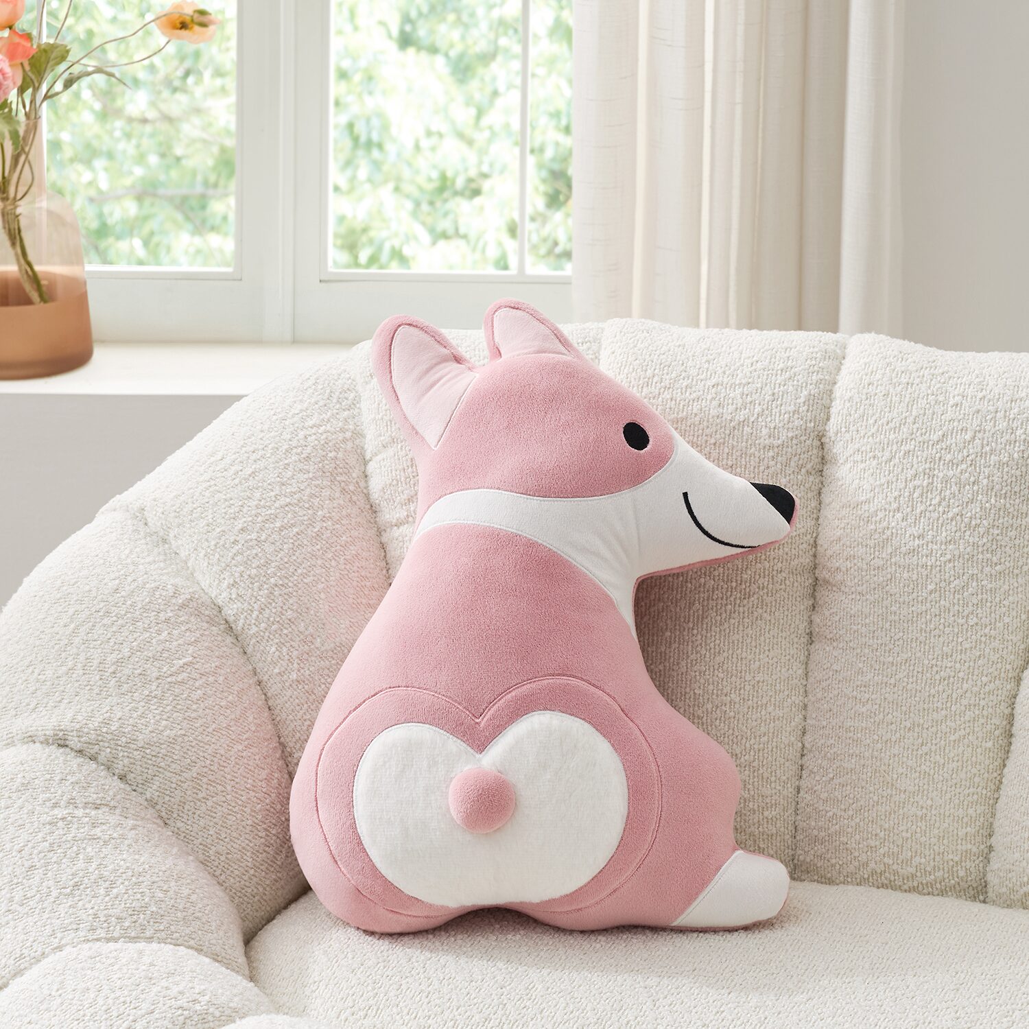 Novelty Corgi Throw Pillow