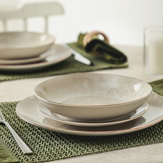 Christian Siriano New York Onyx 24-pc. Porcelain Dinnerware Set