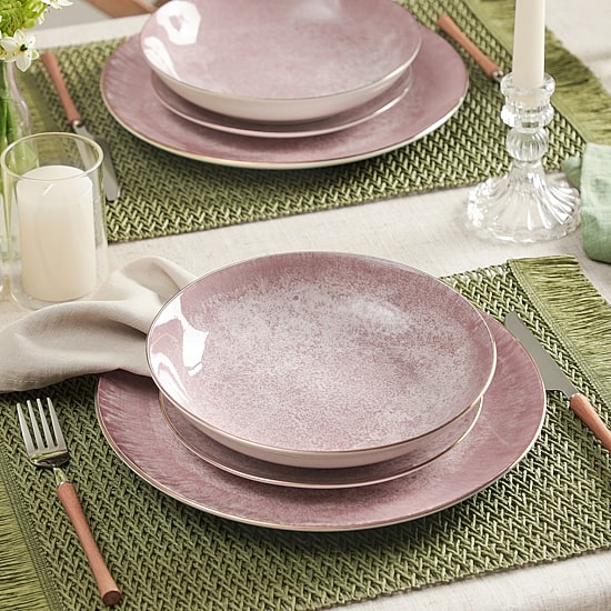 Christian Siriano New York Onyx 24-pc. Porcelain Dinnerware Set