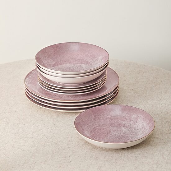 Christian Siriano New York Onyx 24-pc. Porcelain Dinnerware Set