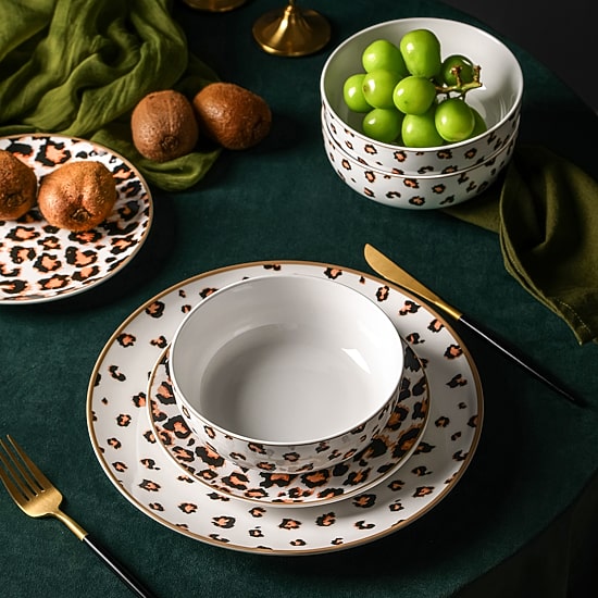 Christian Siriano New York Majestic 12-pc. Porcelain Dinnerware Set