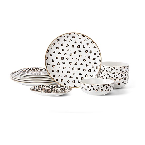 Christian Siriano New York Majestic 12-pc. Porcelain Dinnerware Set