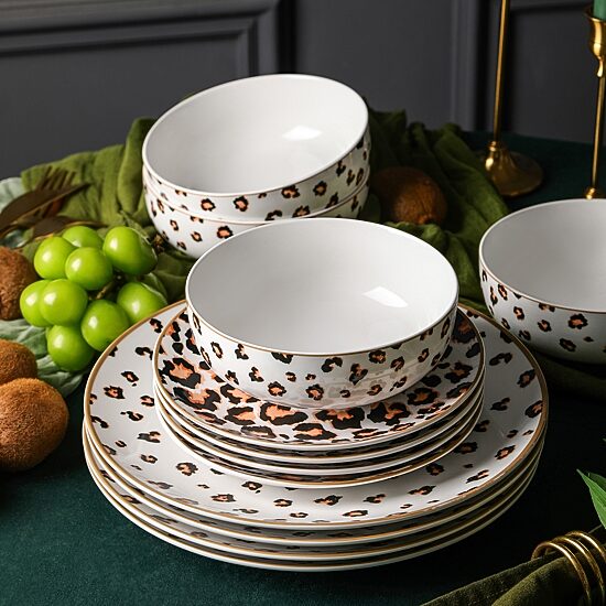 Christian Siriano New York Majestic 24-pc. Porcelain Dinnerware Set