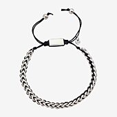 J.P. Army Cord Mens Stainless Steel Bolo Bracelet