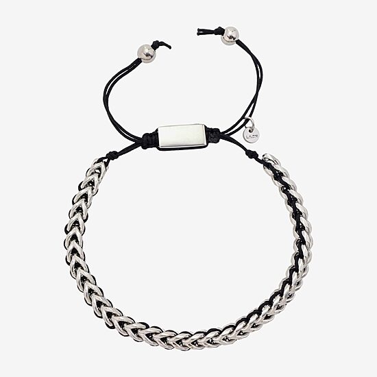 J.P. Army Cord Mens Stainless Steel Bolo Bracelet