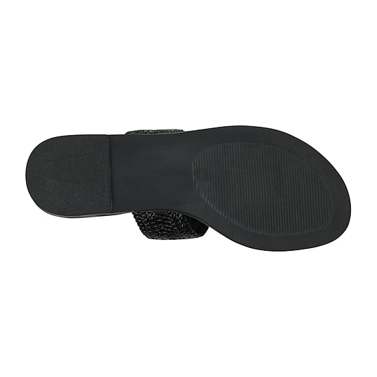 GC Shoes Womens Jovie Woven Thong Flat Sandals