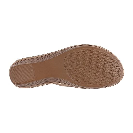 GC Shoes Womens Molane Buckled Wedge Sandals