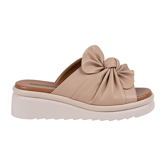 GC Shoes Womens Harlow Knotted Platform Wedge Sandals