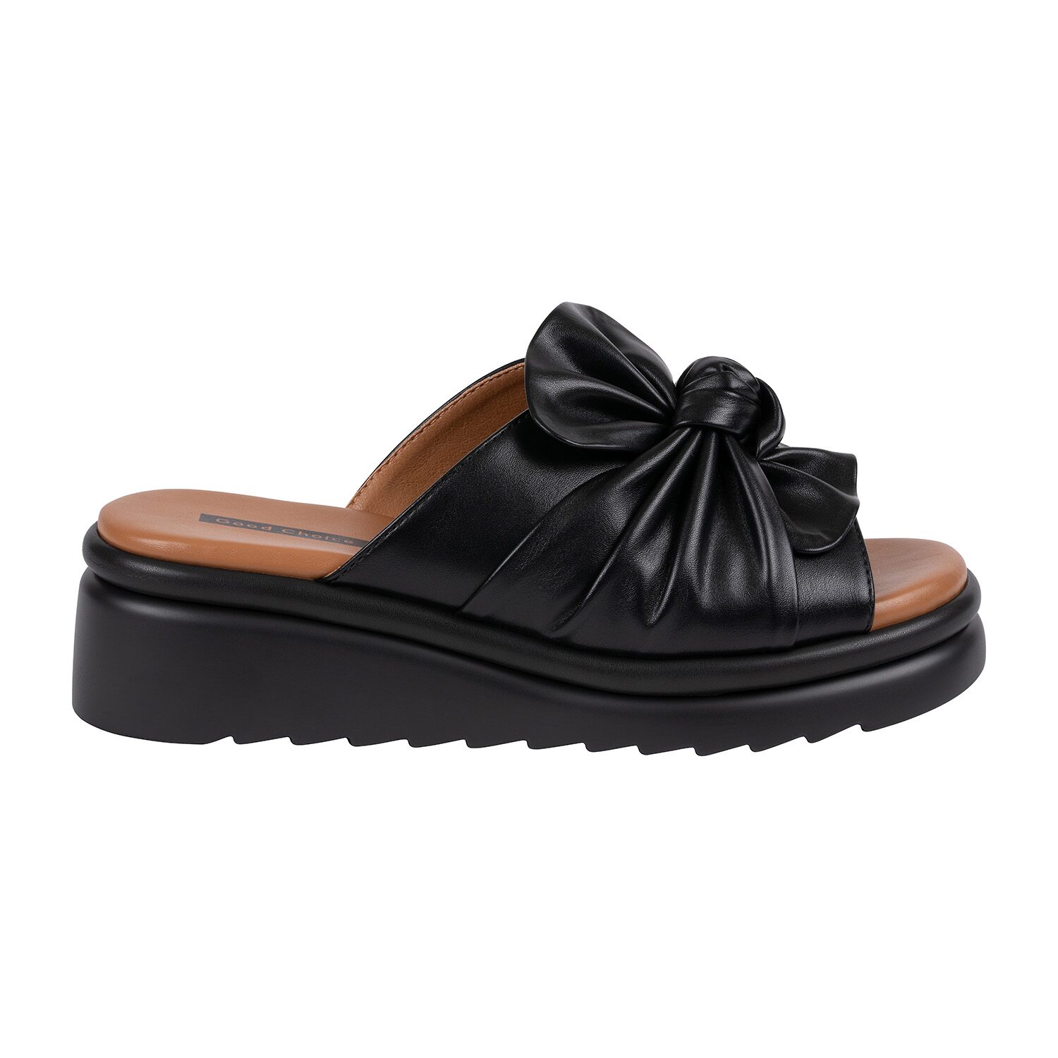 GC Shoes Womens Harlow Knotted Platform Wedge Sandals