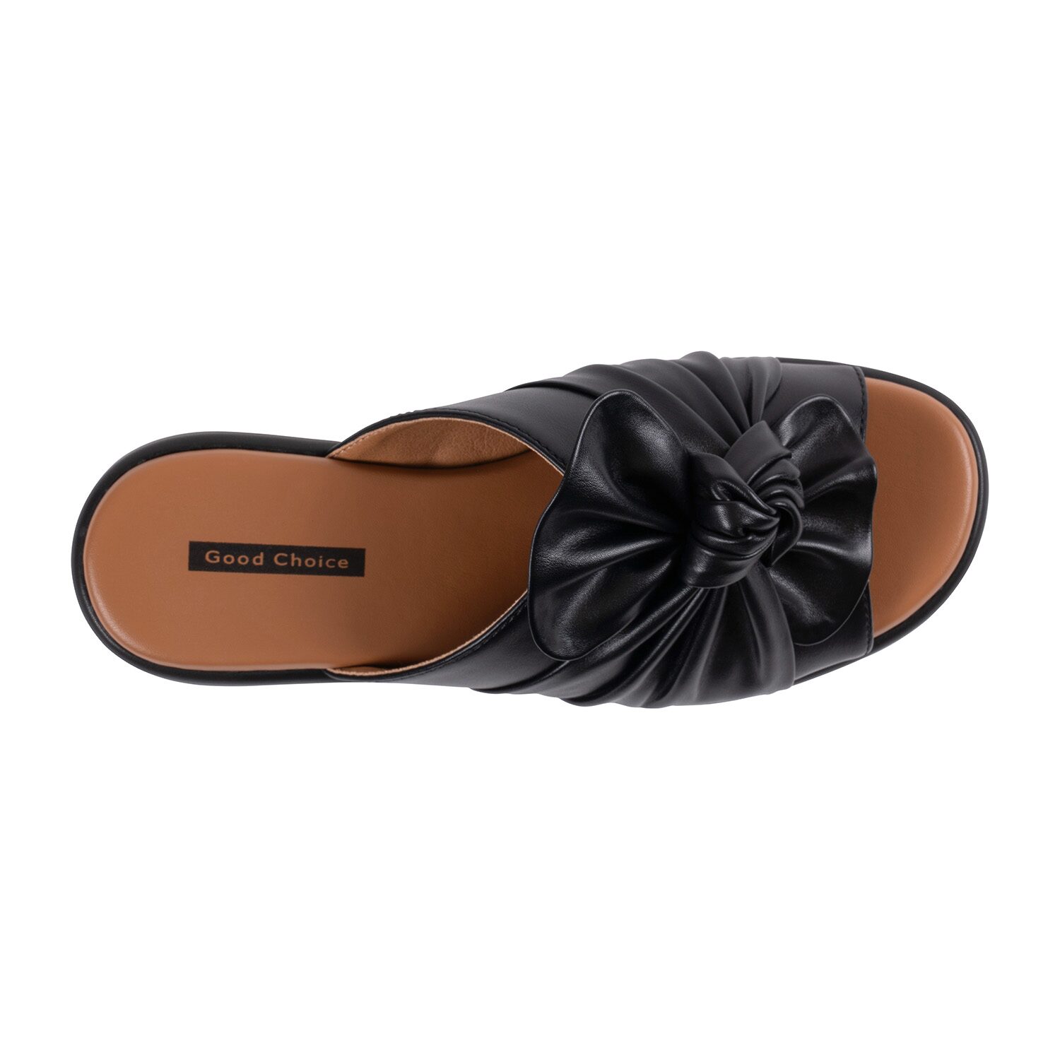 GC Shoes Womens Harlow Knotted Platform Wedge Sandals
