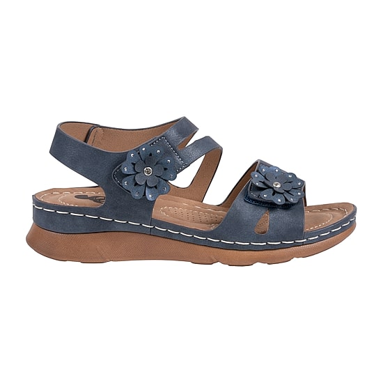 GC Shoes Womens Cadance Floral Wedge Sandals