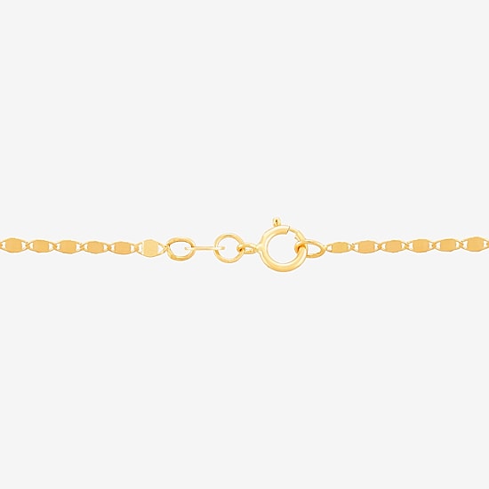 Gold Addiction Womens 10K Gold 18 Inch Chain Necklace