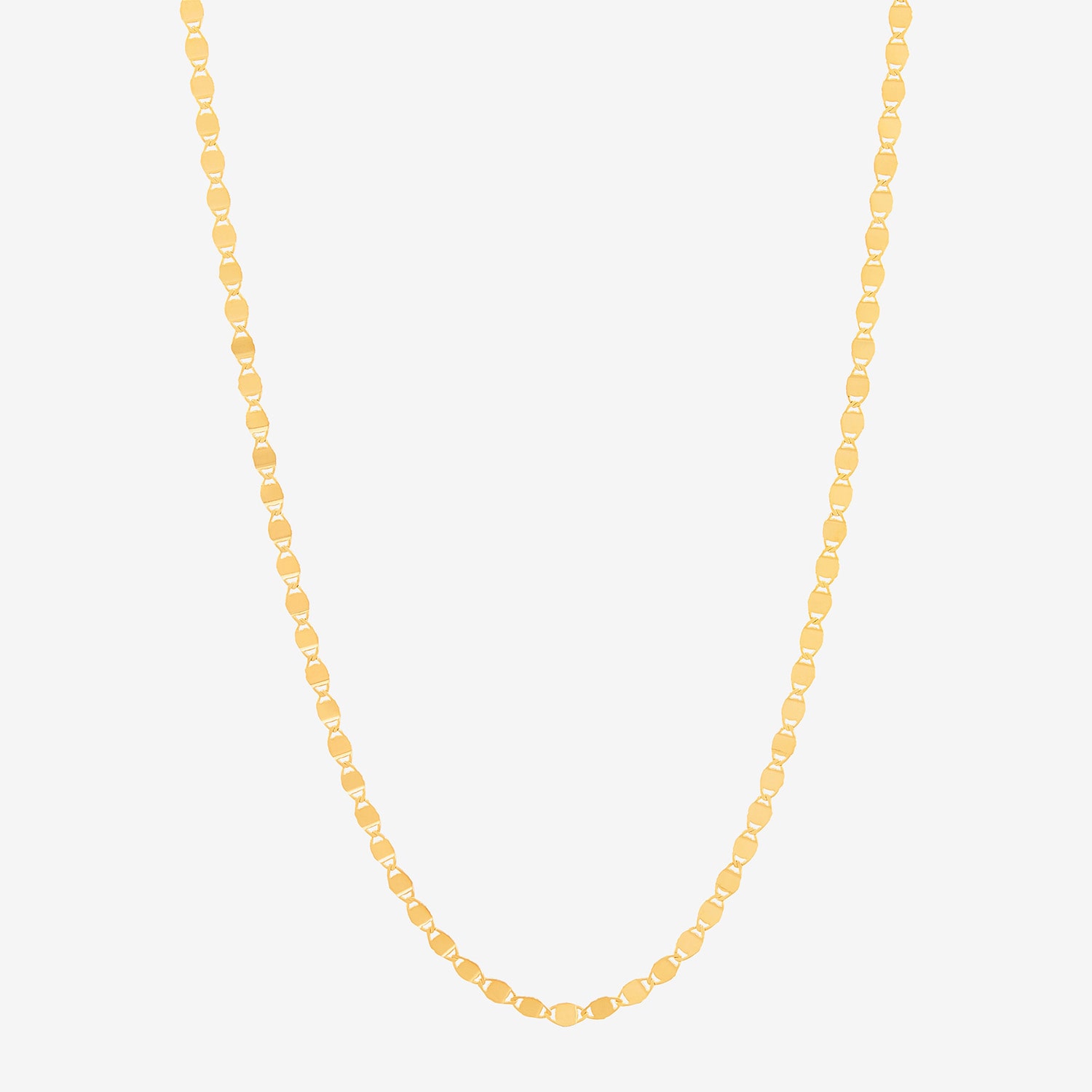 Gold Addiction Womens 10K Gold 18 Inch Chain Necklace